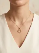 14 Ayar Altın Çiçek Kolye