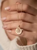 14 Ayar Altın Burç Kolye