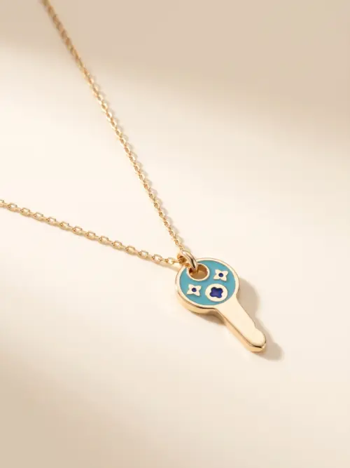 Altın Anahtar Kolye K3781, one size