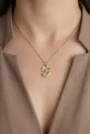 14 Ayar Altın Kutup Yıldızı Kolye Ucu