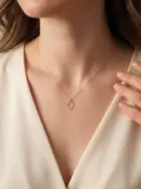 14 Ayar Altın Fatma Ananın Eli Kolye LZK0009, one size