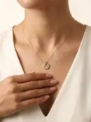 14 Ayar Altın Bebek Ayak İzi Kolye